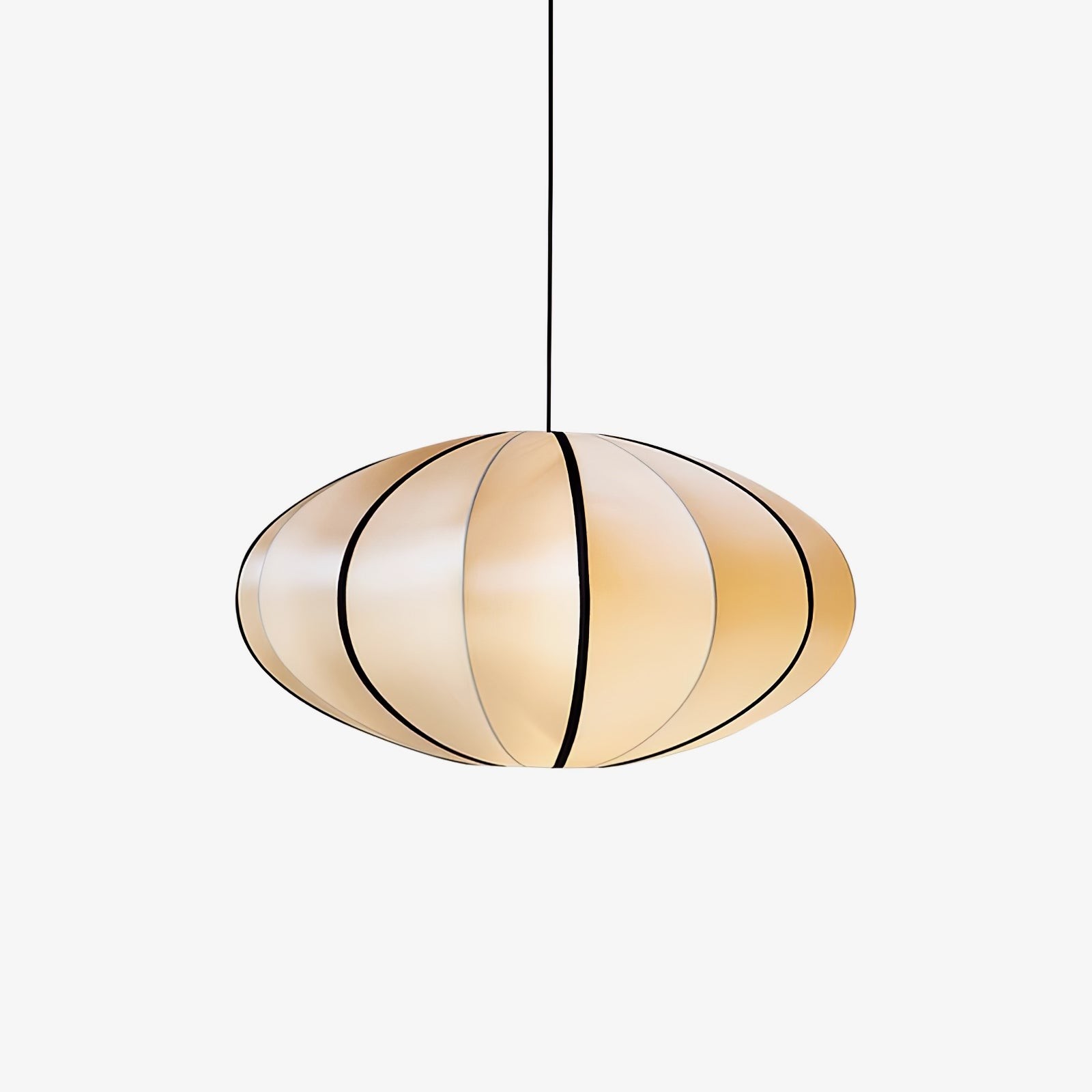 Vintage Silk Lantern Pendant Lamp M473