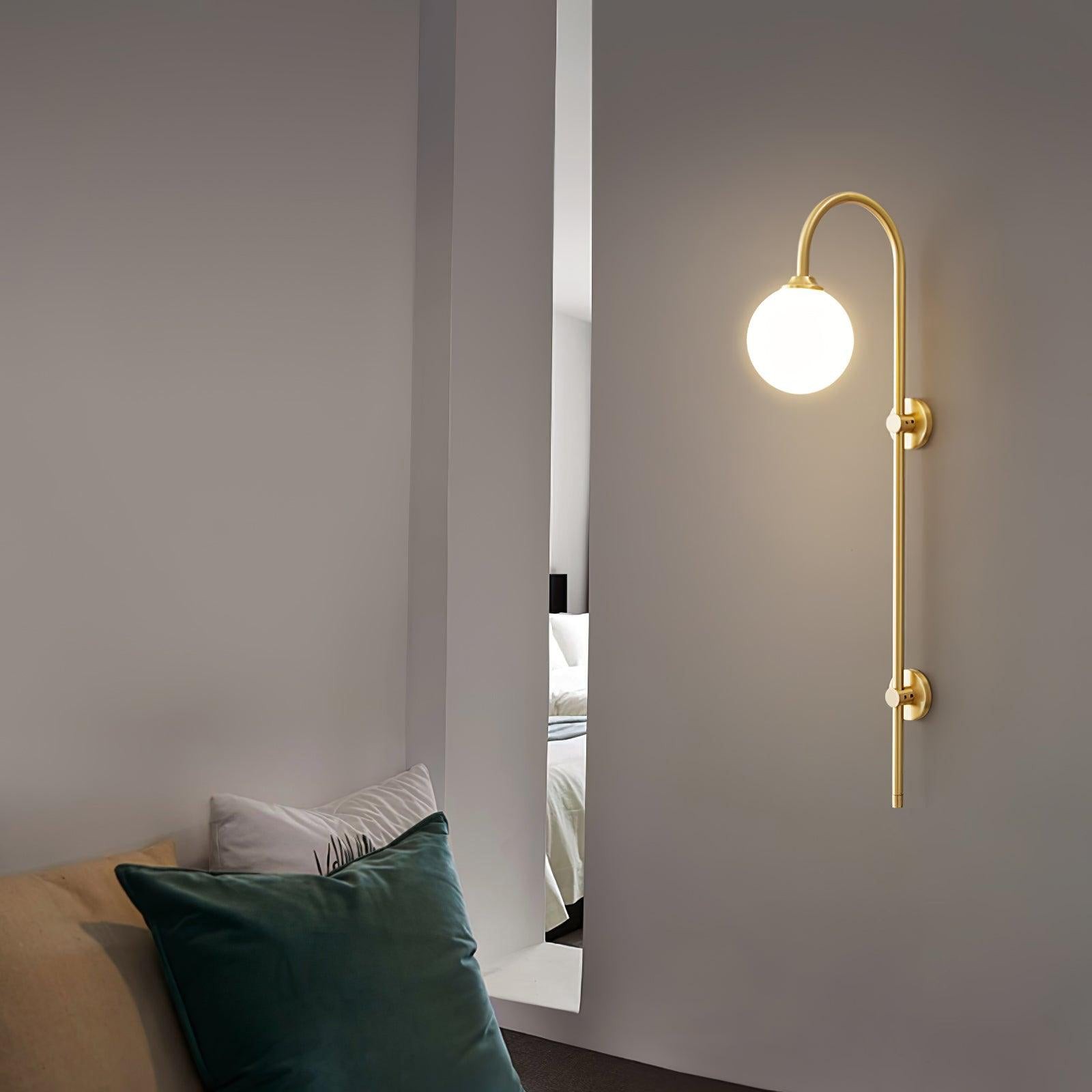 Globe Brass Wall Sconce M451