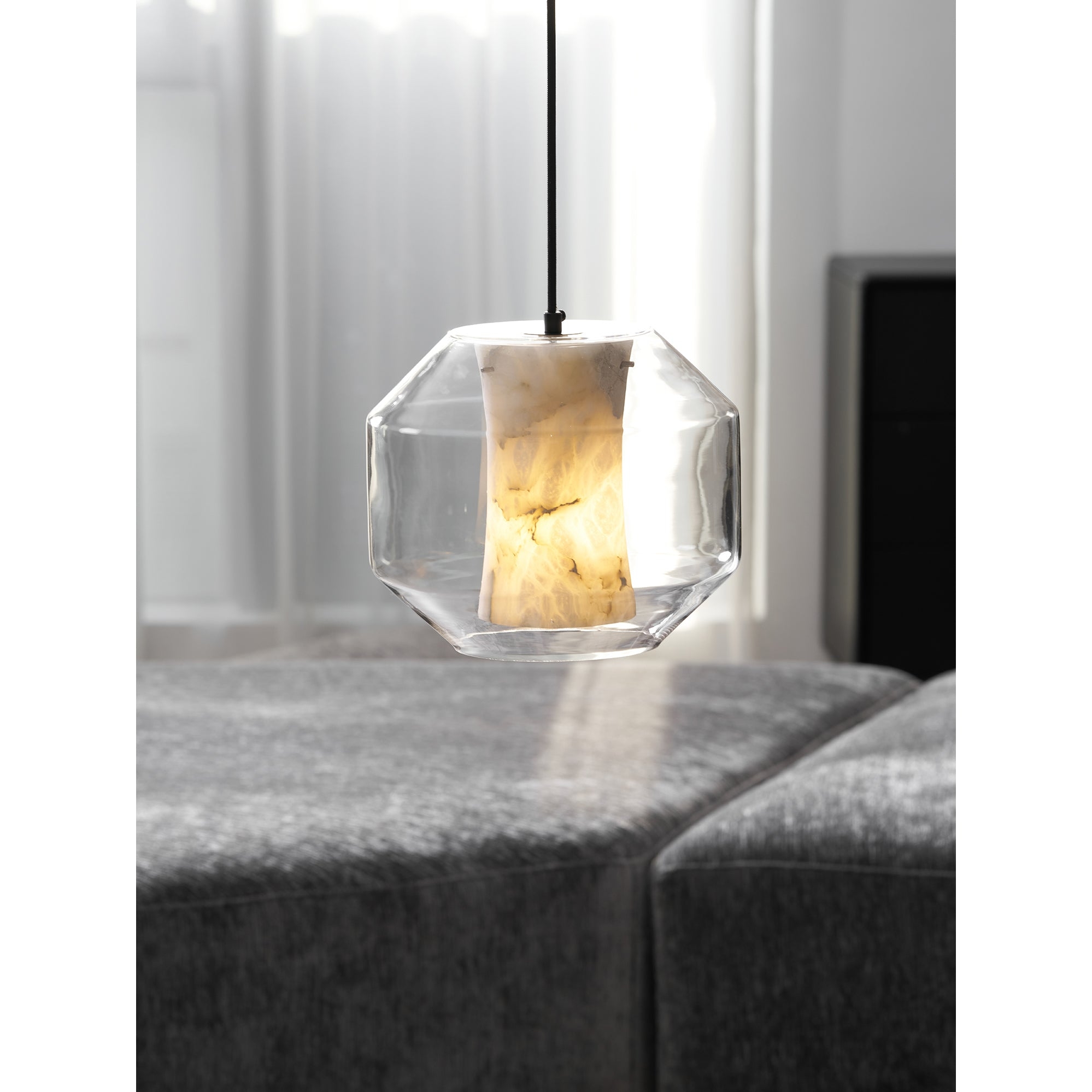 Glass Alabaster Pendant Lamp T1668