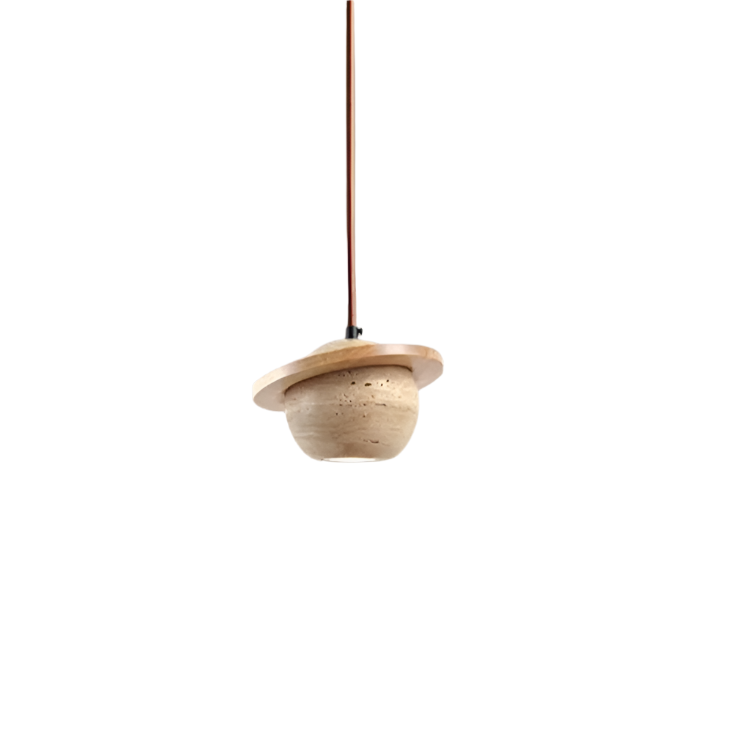 Travertine Planet Pendant Light T2151