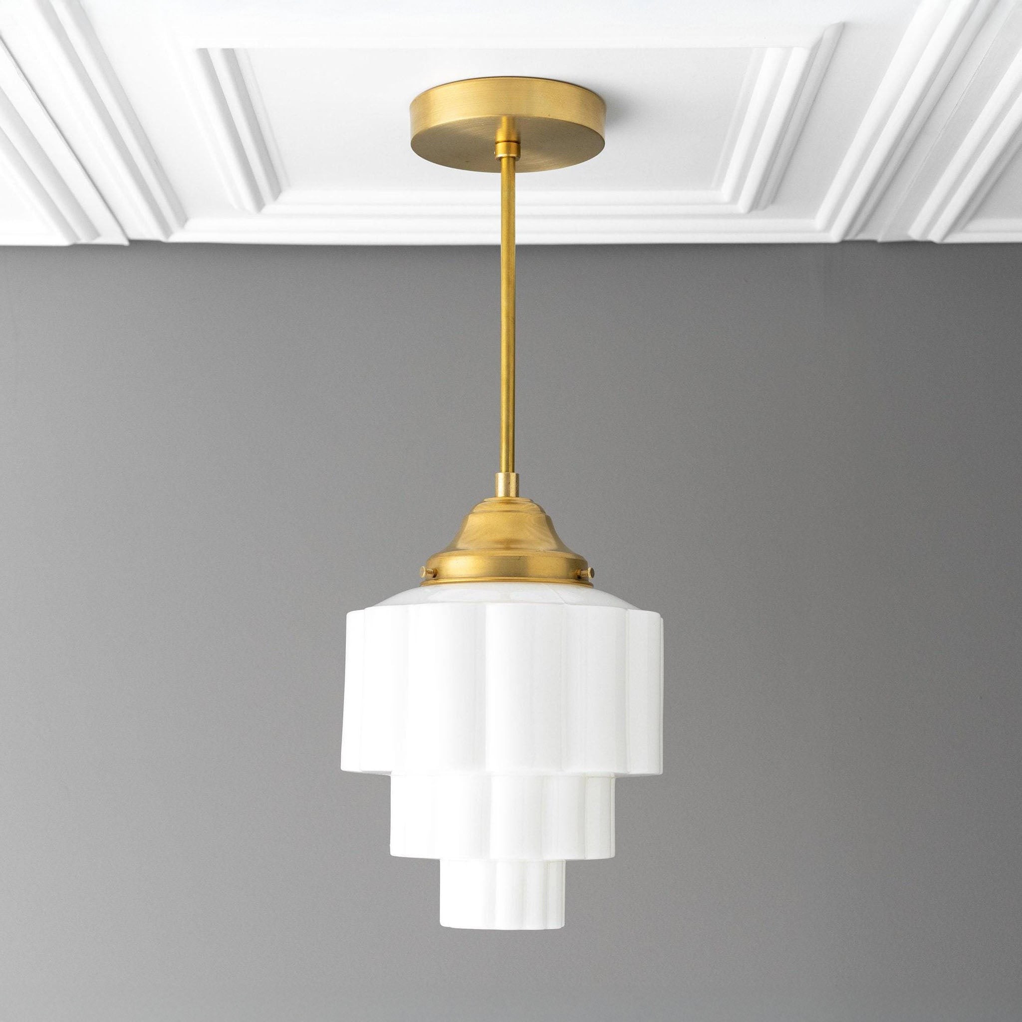 Geotower Glass Pendant Light - Elegant Home Lighting T344