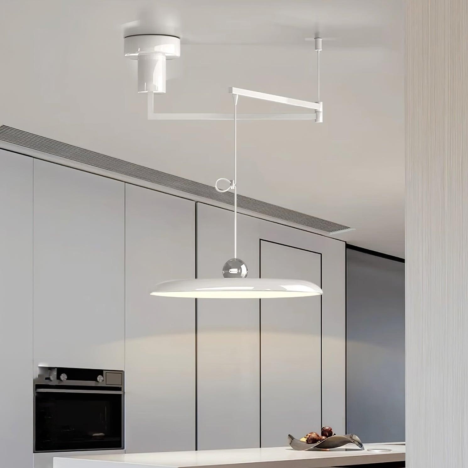 Simple Modern Adjustable Swing Arm Disc Pendant Lamp M11