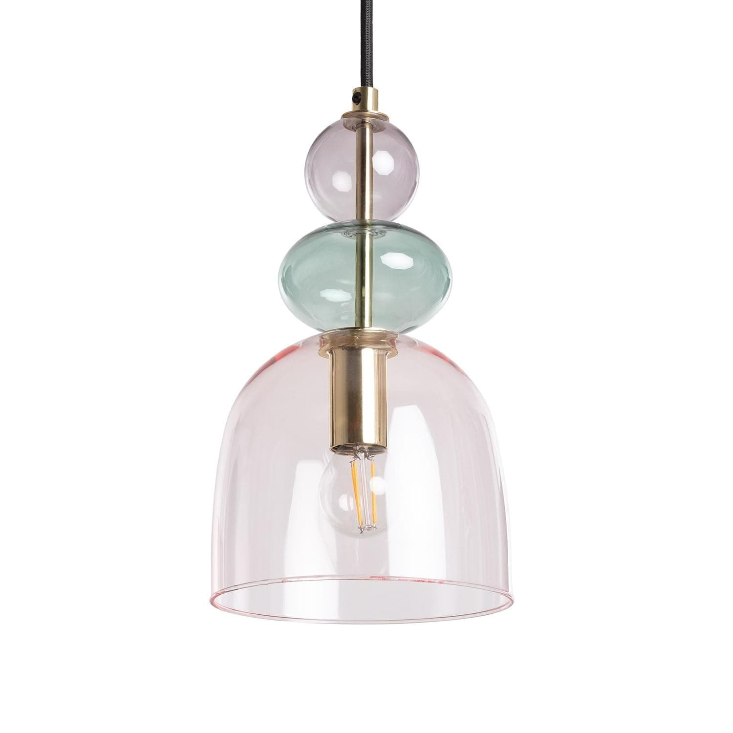 Contemporary Glass Lamp – Soft Glow for Modern Interiors S243