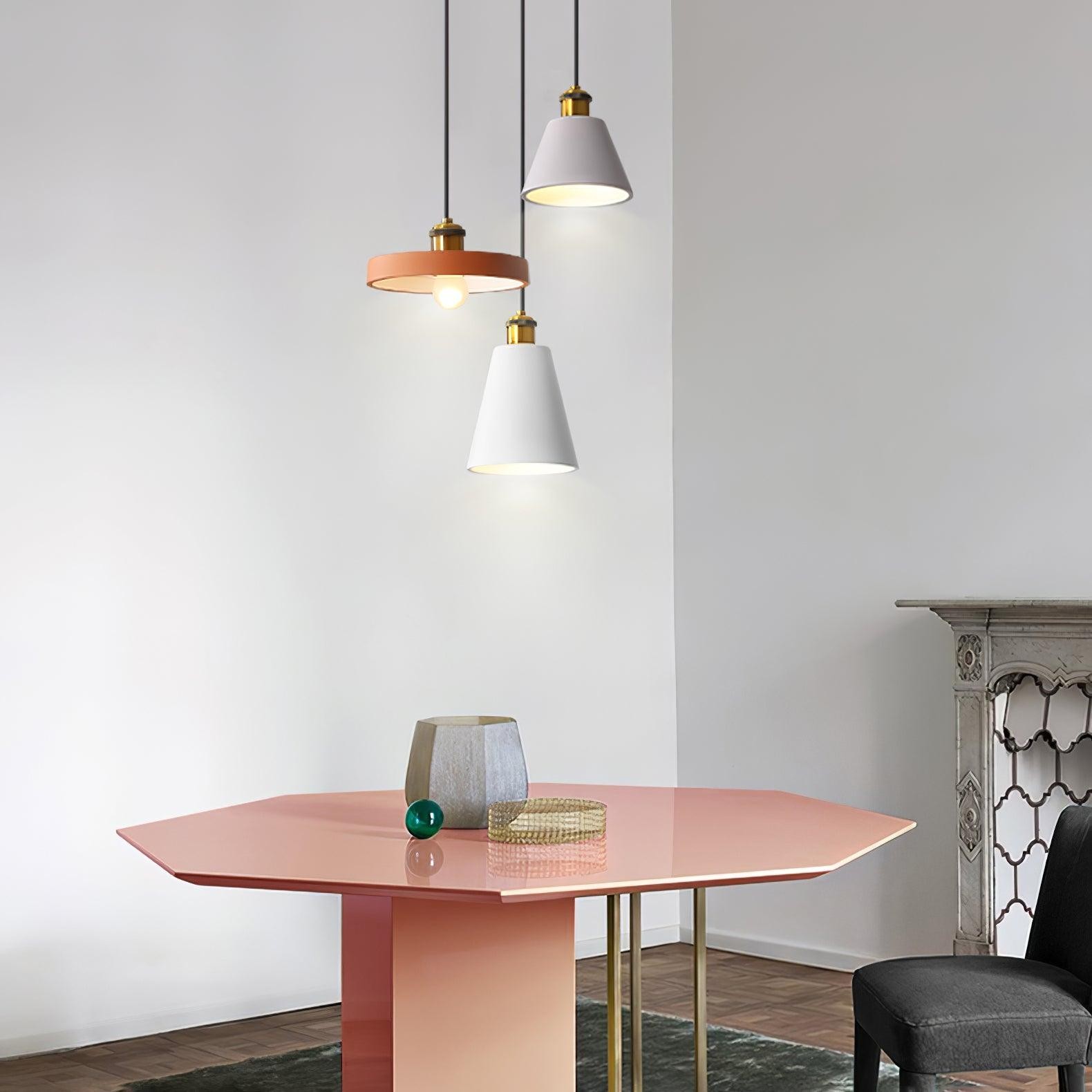 Modern Resin Geometric Pendant Lamp M326