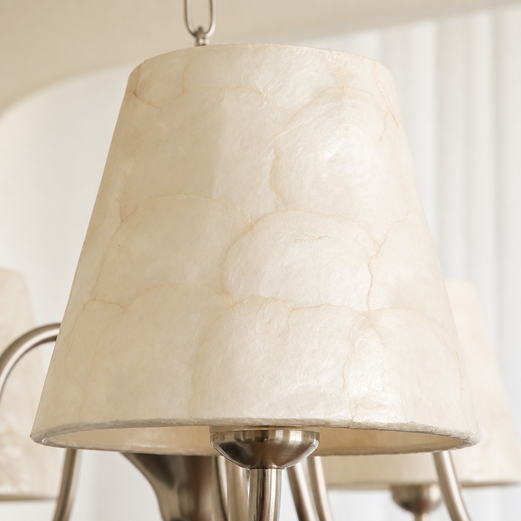 Micahell Capiz Shell Branch Chandelier - Sculptural Coastal Lighting for Modern Interiors T2220