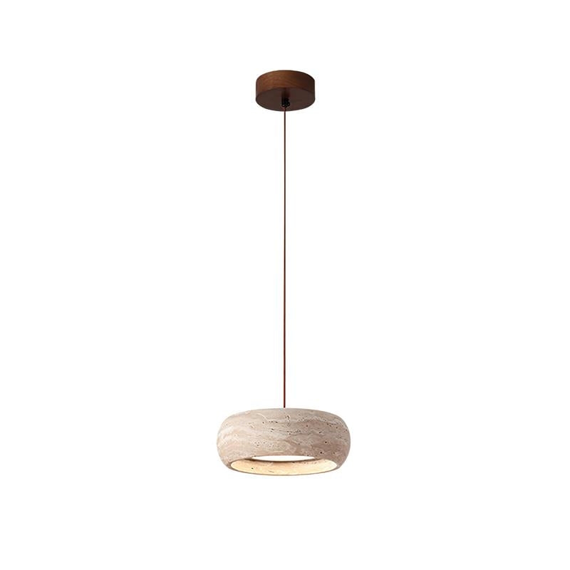 Travertine Drum Pendant Lamp T1832
