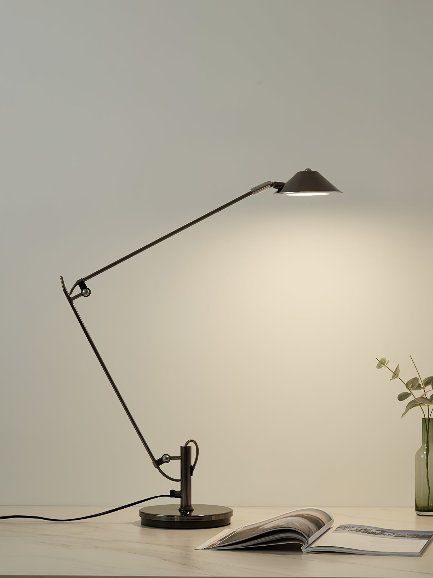 Adjustable Black Office Task Lamp T1596