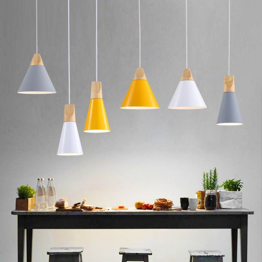 Connell Coned Woody Pendant Lamp