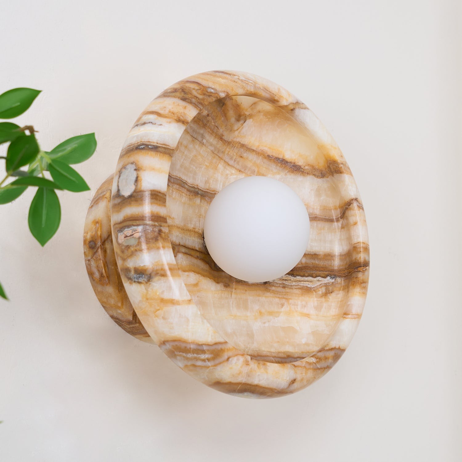 Bowl - Shaped Marble Wall Lamp P064