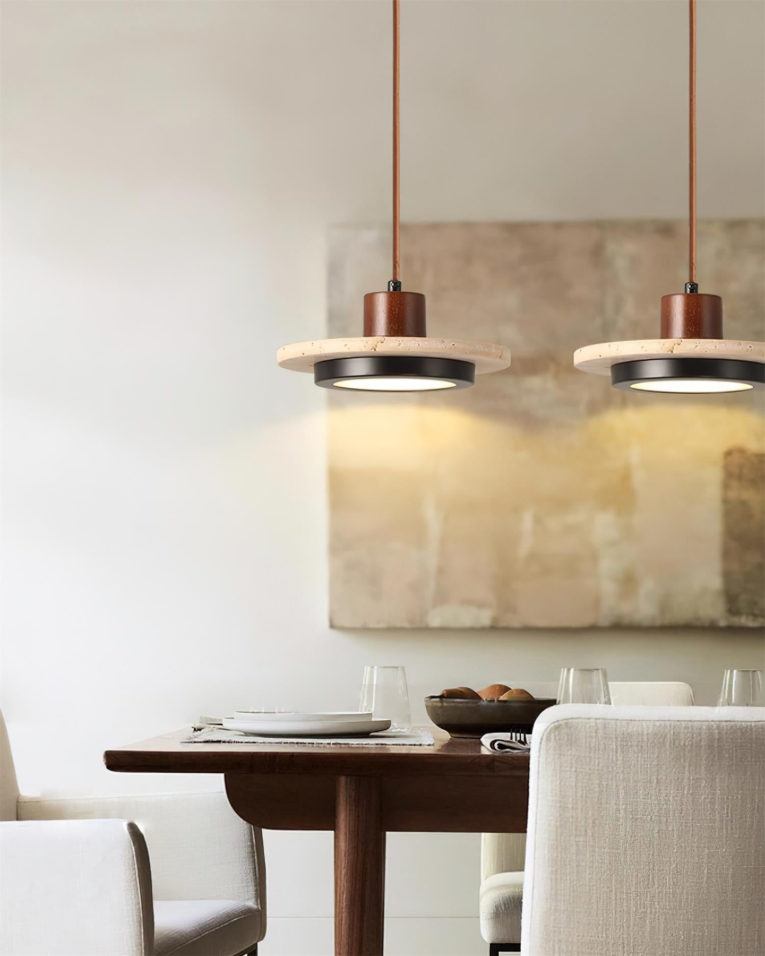 Creative Retro Regular Disc LED Pendant Lamp M152