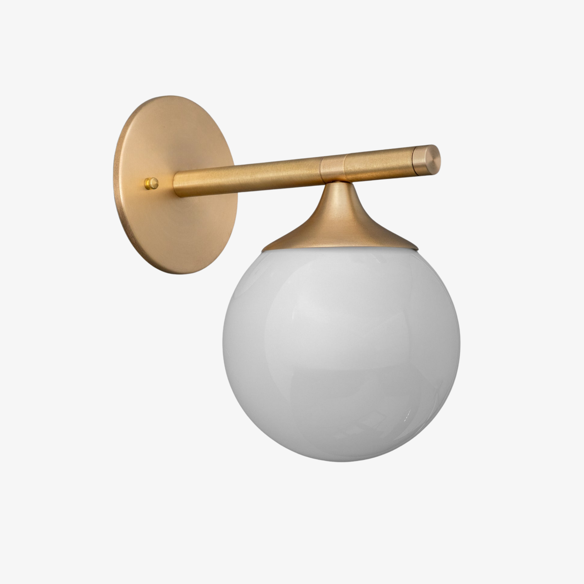 Glorica Glass Wall Sconce - Frosted Globe Light T397