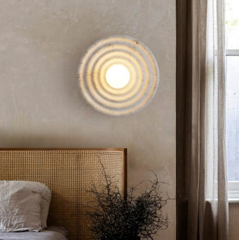 Japanese Wabi-sabi Round Indoor Wall Lamp M04