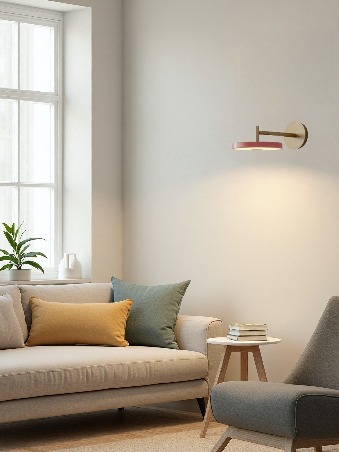 Scandinavian Monochrome Metal Wall-Lamp – Lighting for Bedroom Decor G101