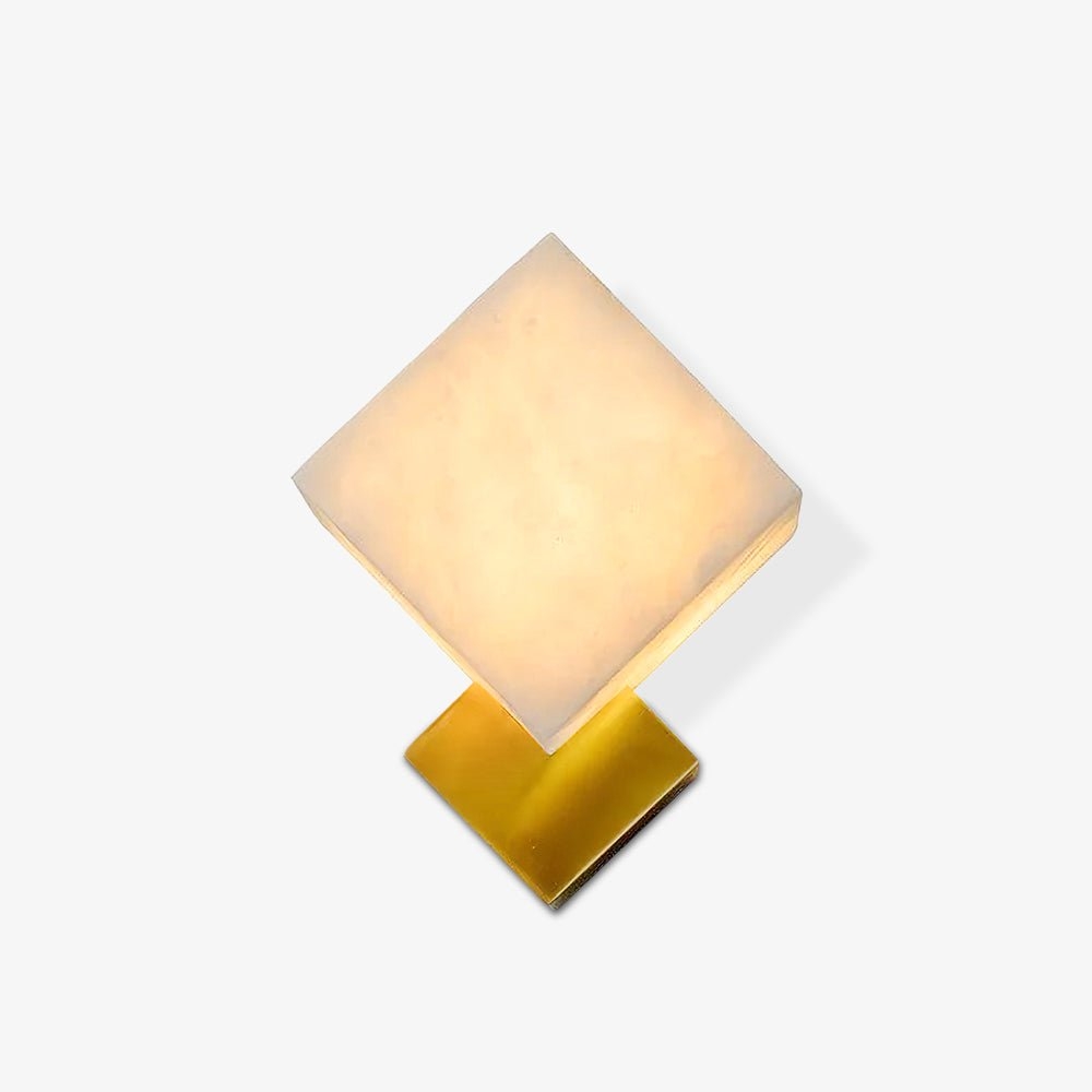 Block Alabaster Wall Sconce T1611