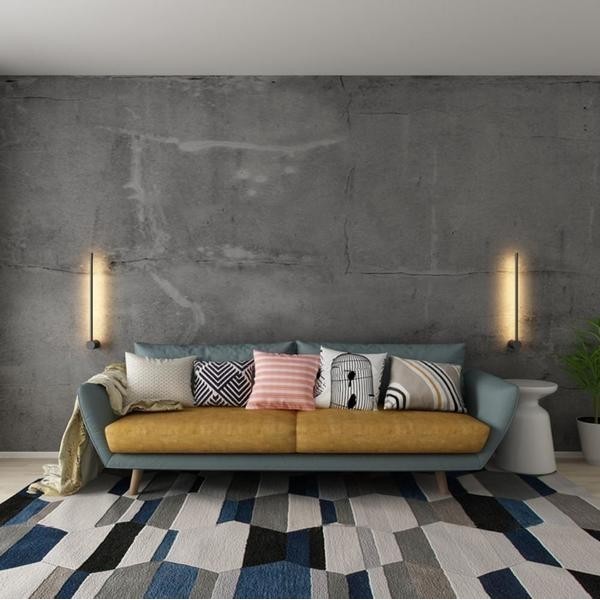 Industrial Modern Black Linear LED Wall Lights S114