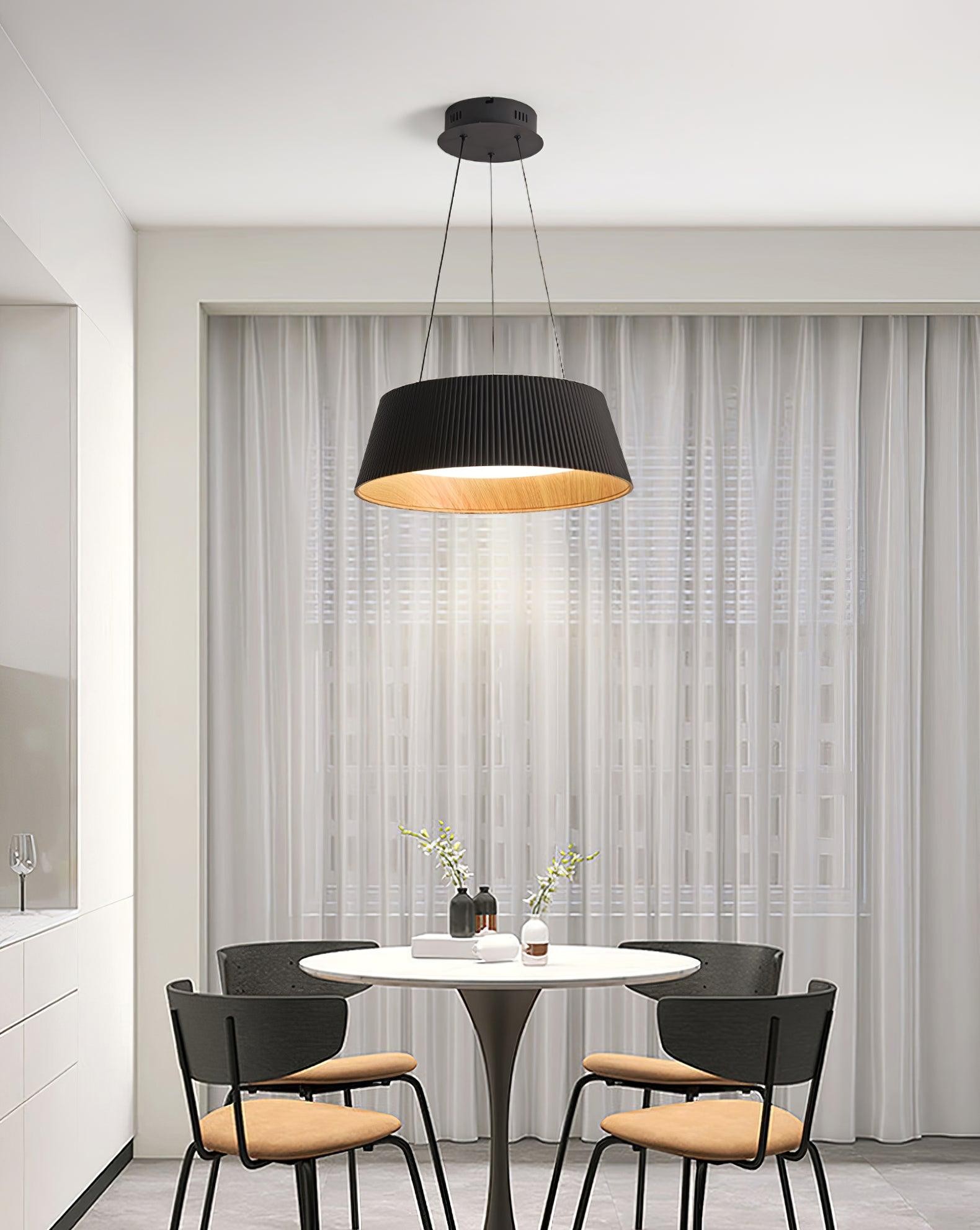 Minimalist Corrugated Lampshade Bedroom Pendant Lamp M287