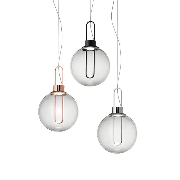 Clear Glass Orb Style Pendant Lamp M524