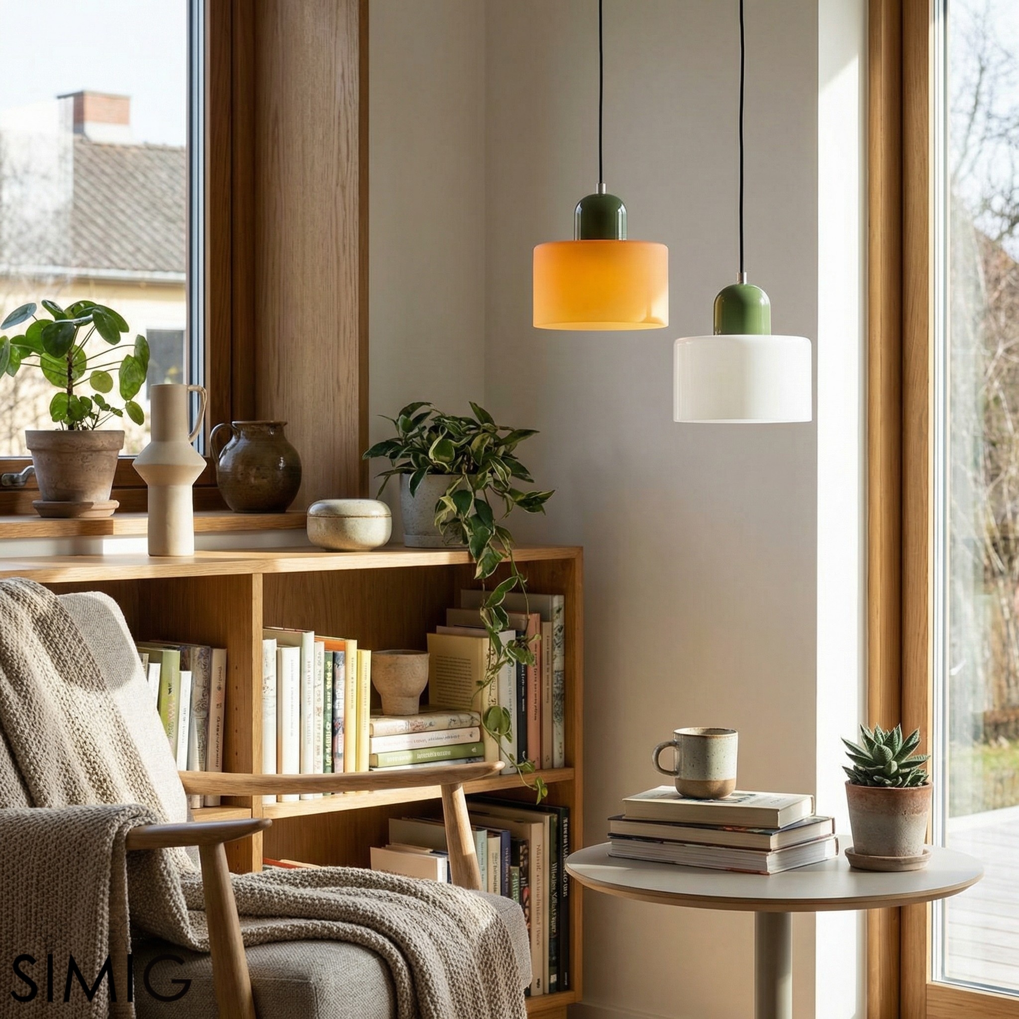 Nordic Morandi Cylinder Glass Pendant Light S66