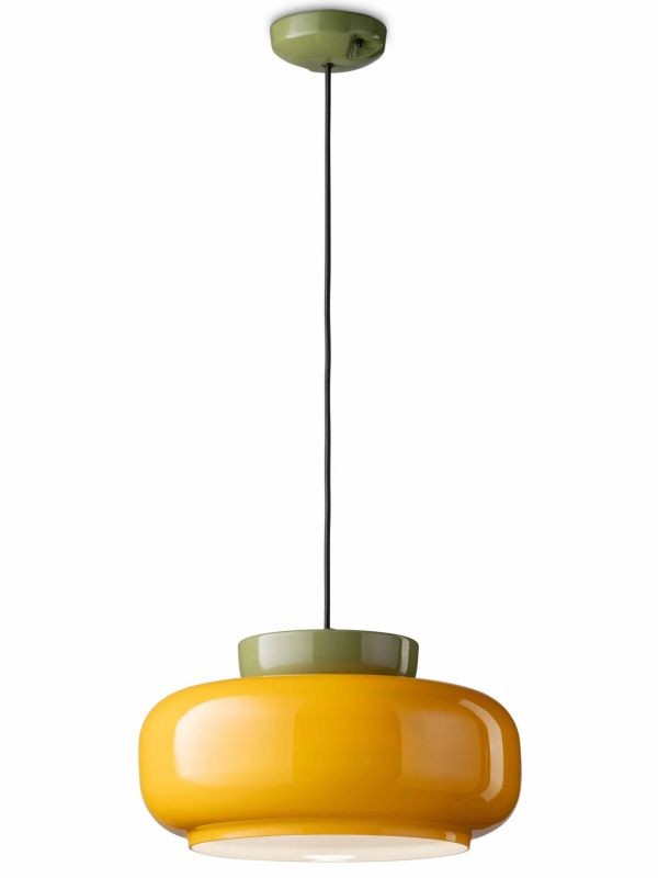 Fiesta Colorful Bowl-Shaped Pendant Light - Modern Ceramic for Dining Room T068