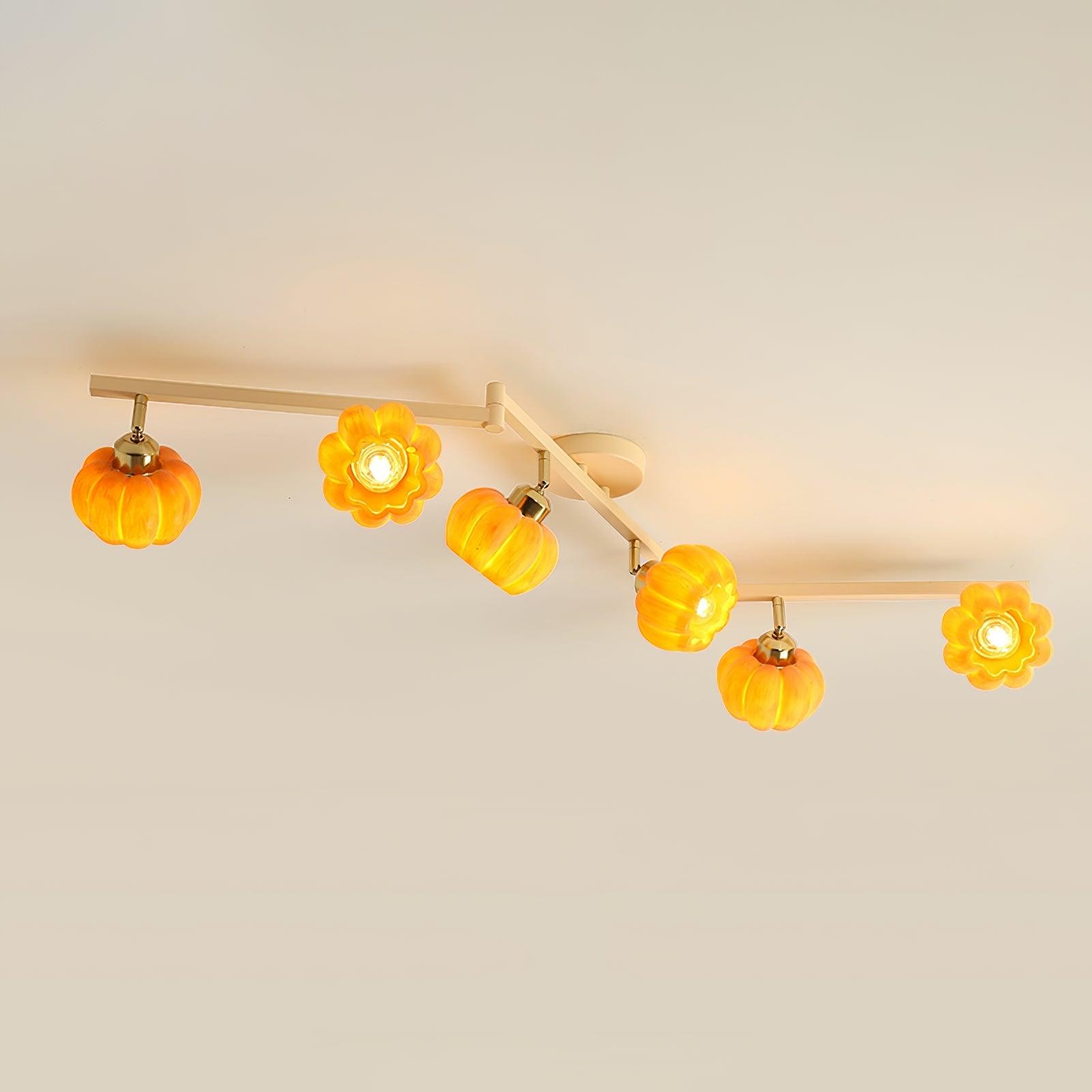 Pumpkin Flower Ceiling Lamp M214