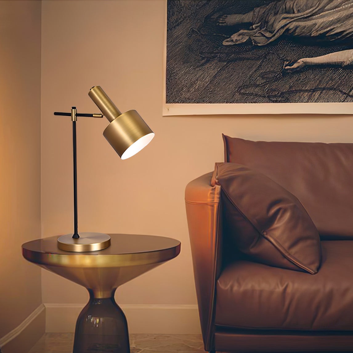 Metal Minimalist Art Deco Table Lamp M441