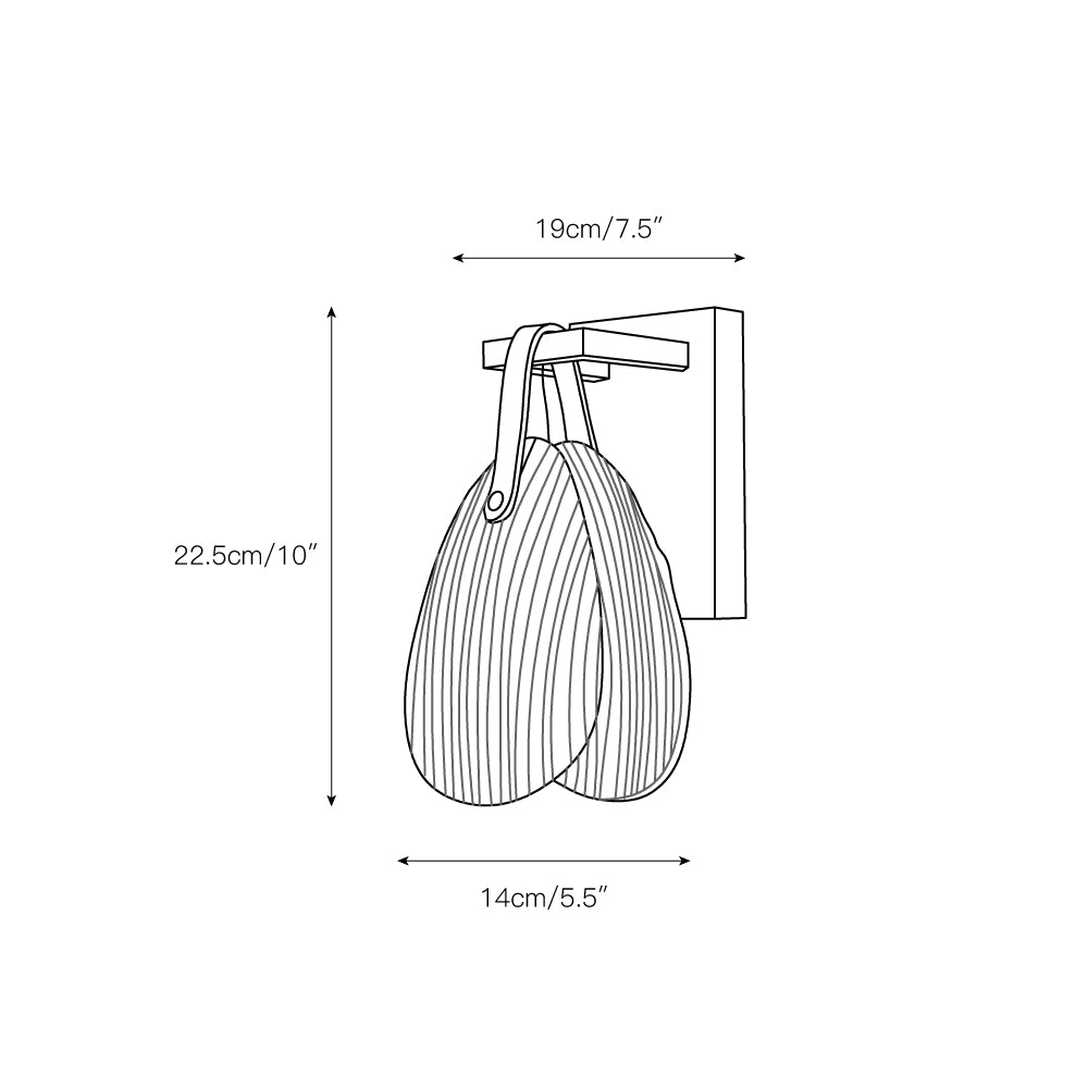 Shell Glass Wall Lamp T1687