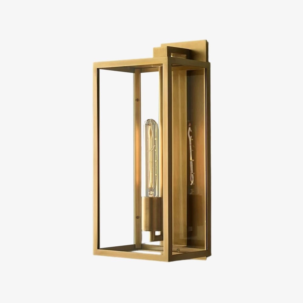 Classic Beckman Vintage Wall Sconce - Steel & Glass Linear Design T463