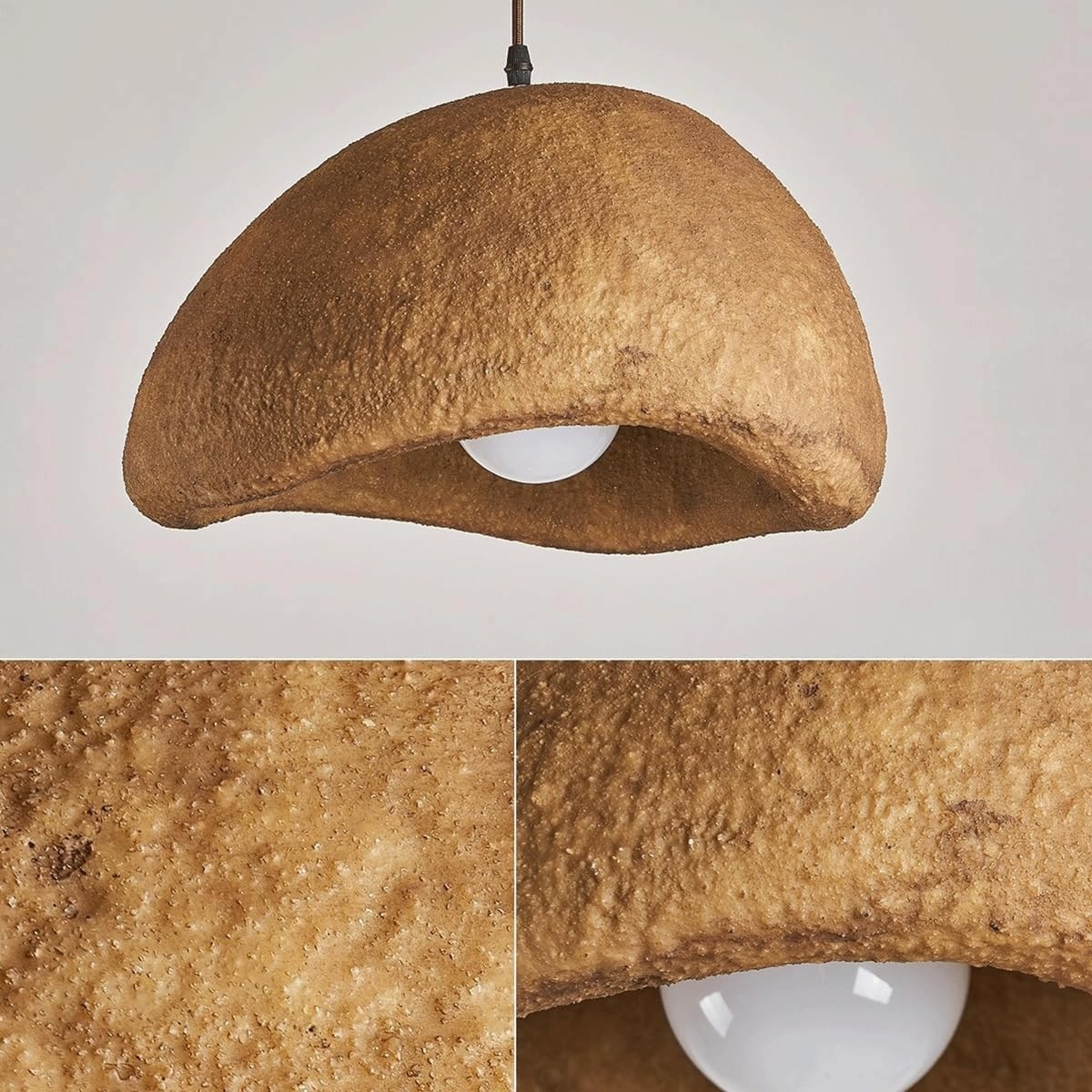 Wabi-Sabi Coffee Cloud Japandi Resin Pendant Light T2048