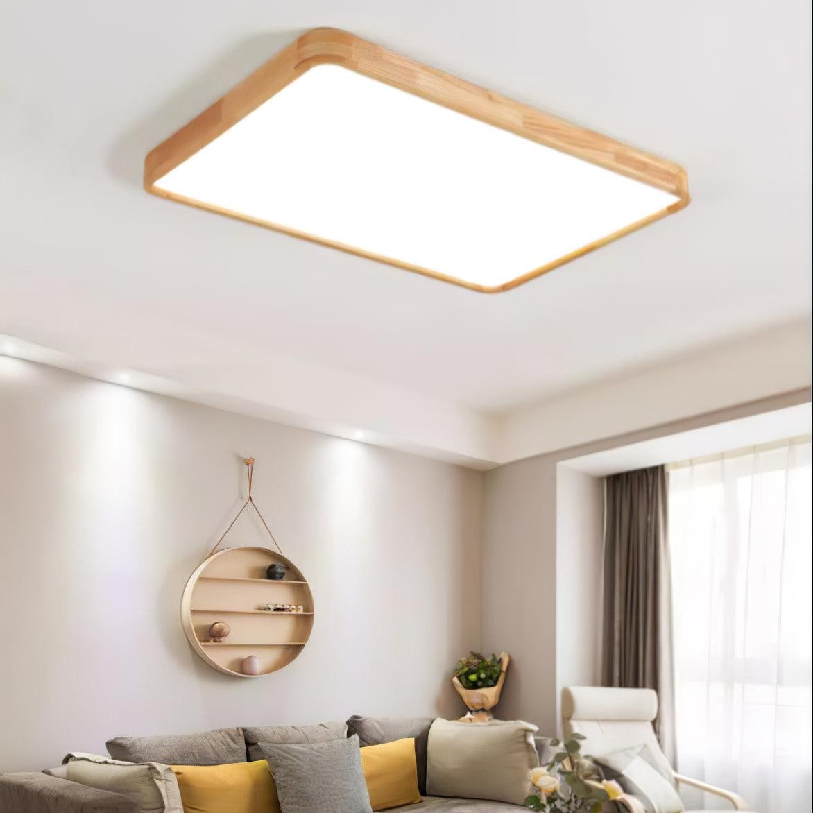 Wooden Geometric Ceiling Light M194