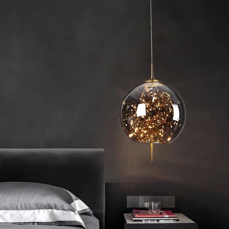 Scandinavian Cylinder Oval Glass Pendant Light M63