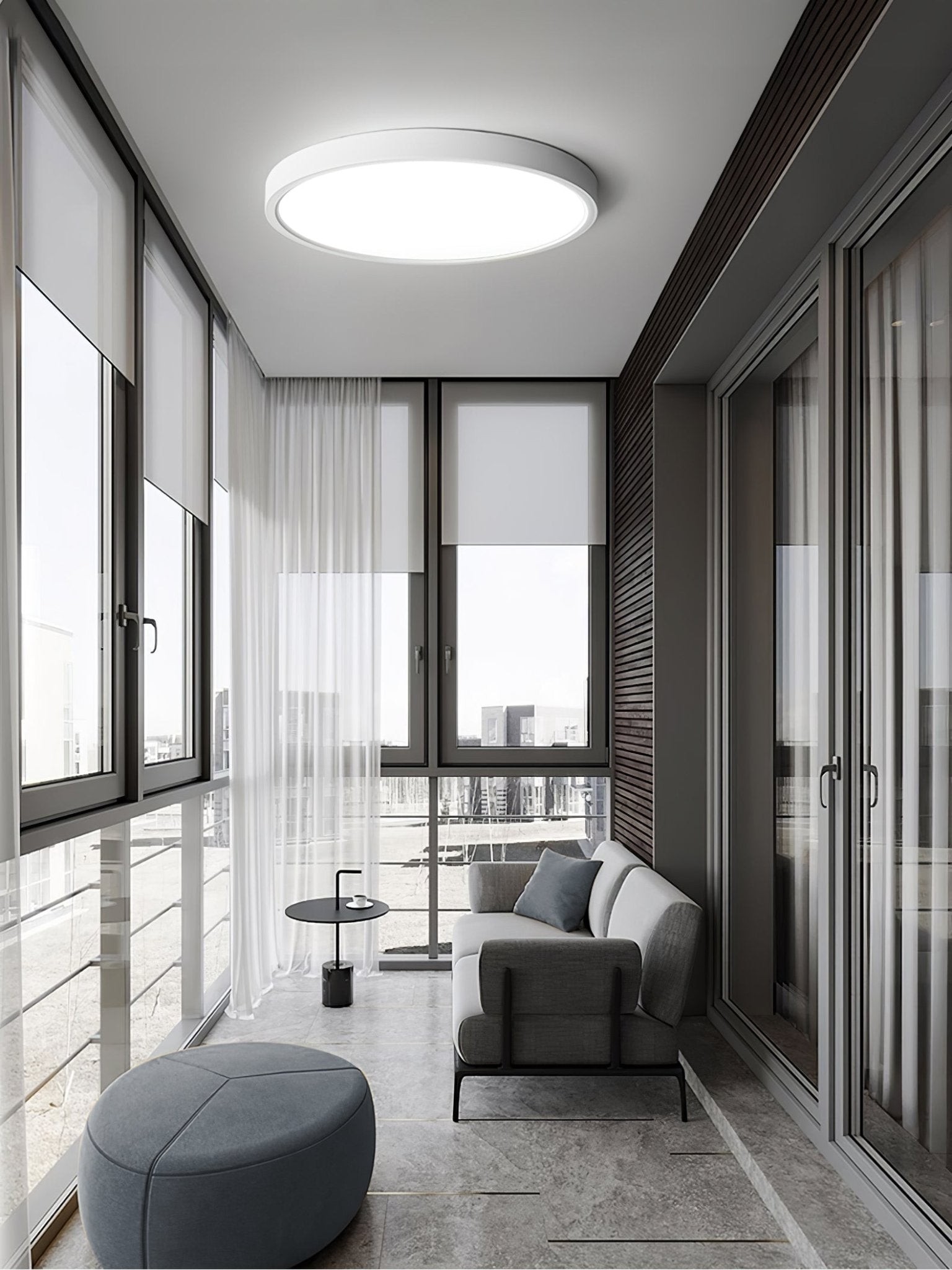 Minimalist Modern Round Acrylic Ceiling Light For Bedroom M395
