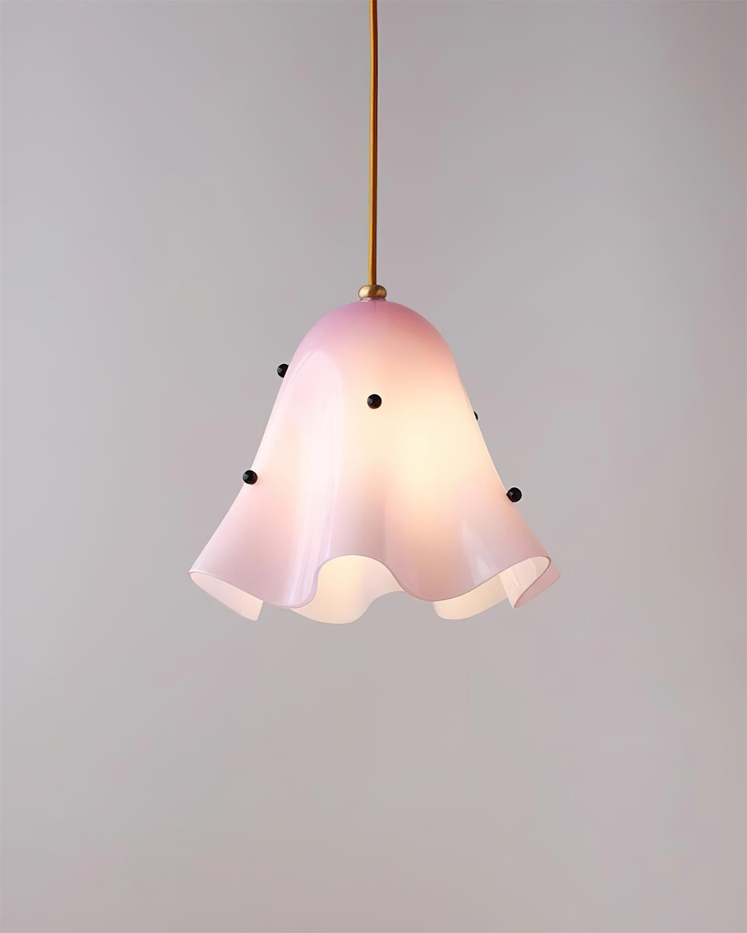 Bellina Wavy Edge Glass Pendant - French Style Light for Kitchen T279