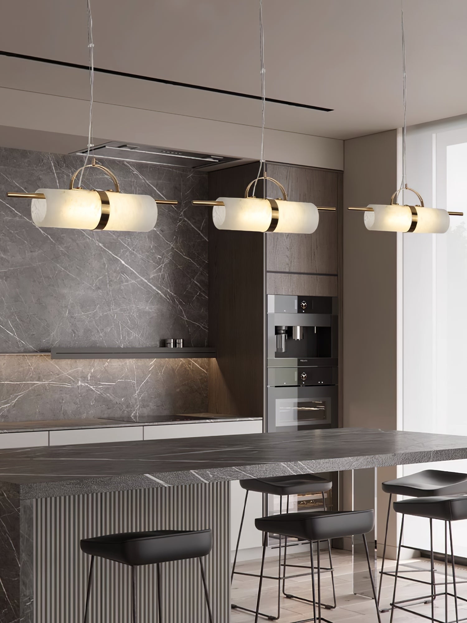 Mini Cylindrical Alabaster Pendant Light T1645