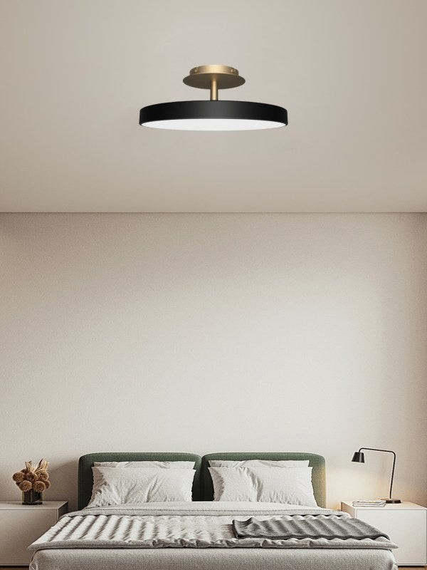 Round Flush Ceiling Lamp — Nordic Minimalist Light for Bedroom & Living G104