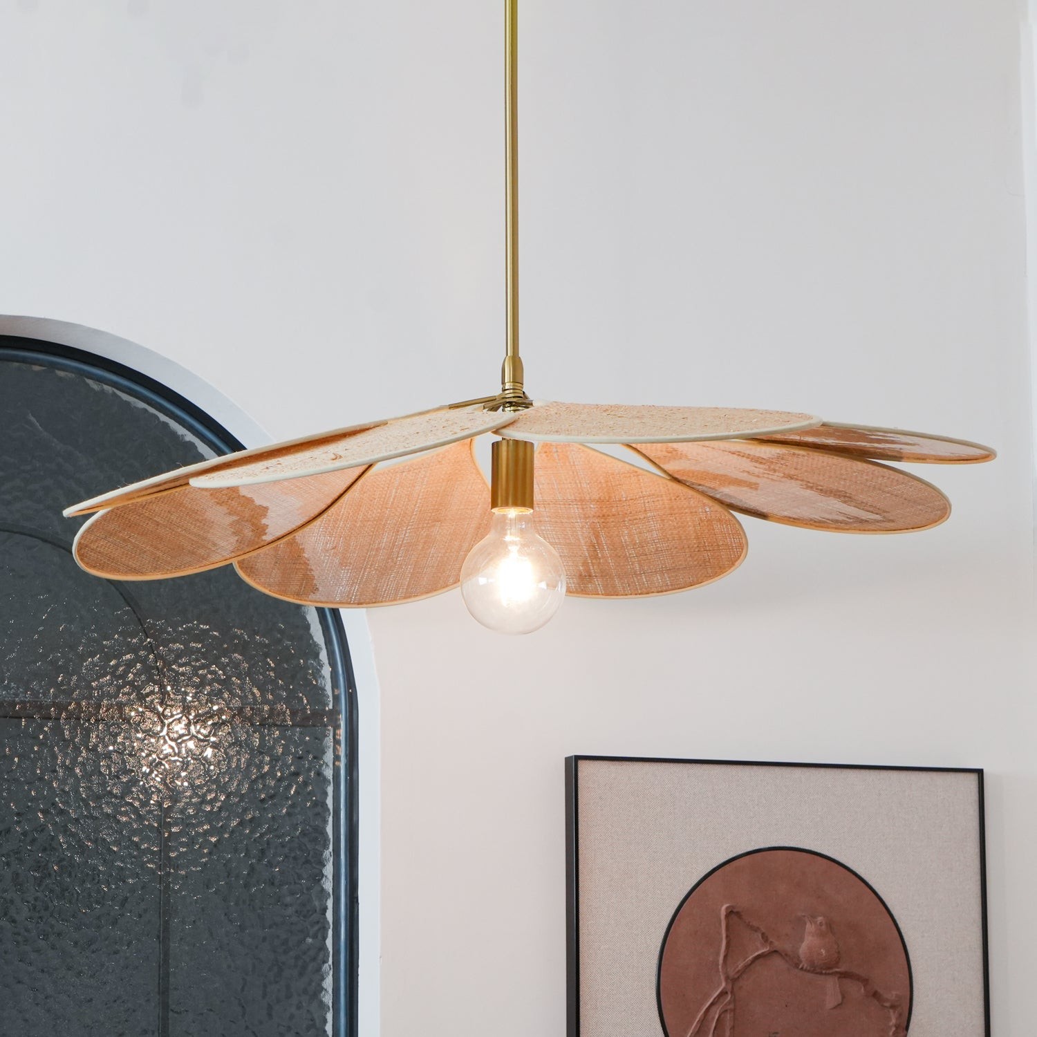 Petals Bloom Rattan Pendant Lamp M428