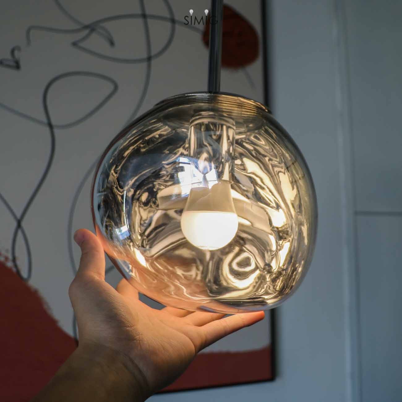 Dynamic Surface Pendant Light For Living Room S208