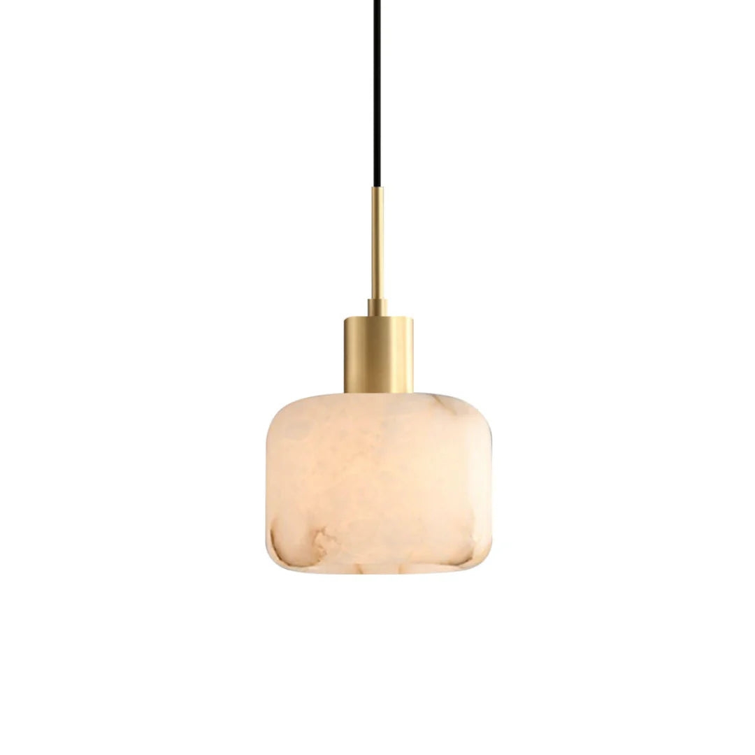 Velia Acorn Alabaster Minimalist Pendant Light T2168