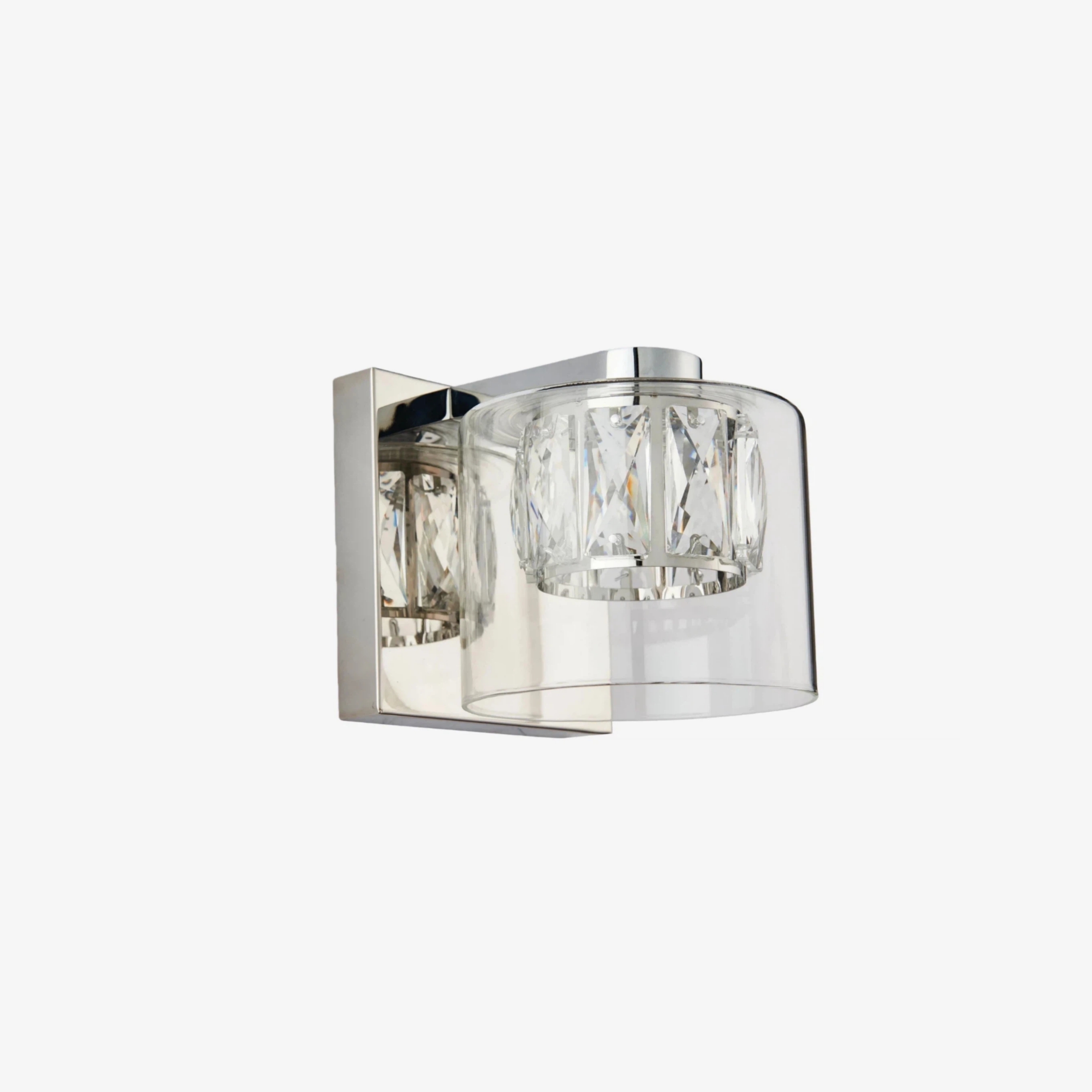 Glomara Sculpted Metal Wall Lamp - Transitional Sconce Ambient Lighting for Bedrooms and Entryways T996