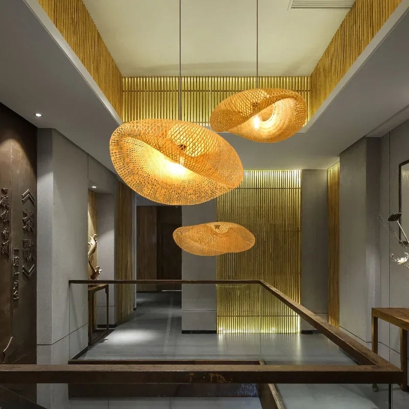 Aira Handwoven Natural Bamboo Pendant Light T1997