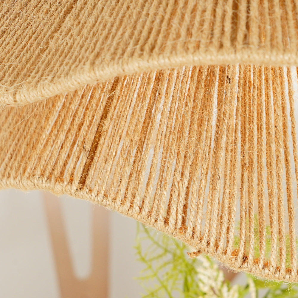 Cape Points Boho Natural Jute Fiber Pendant Light T2062