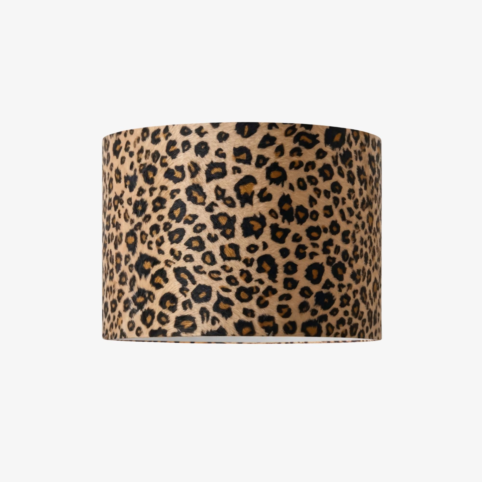 Wildlux Leopard Pattern Statement Drum Lampshade - Decorative Fabric Shade for Home Interiors T1122