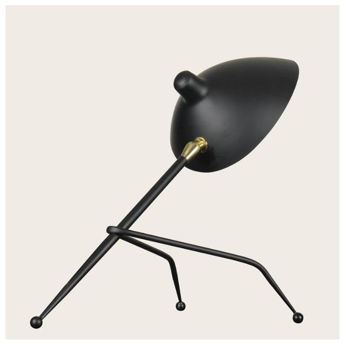 Arclume Tripod Desk Lamp – Black Metal Design for Room
