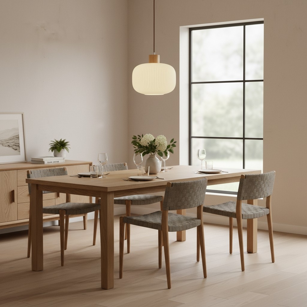 Opalyn Elegant Milky White Pendant - Vintage Lighting for Dining Room T1092