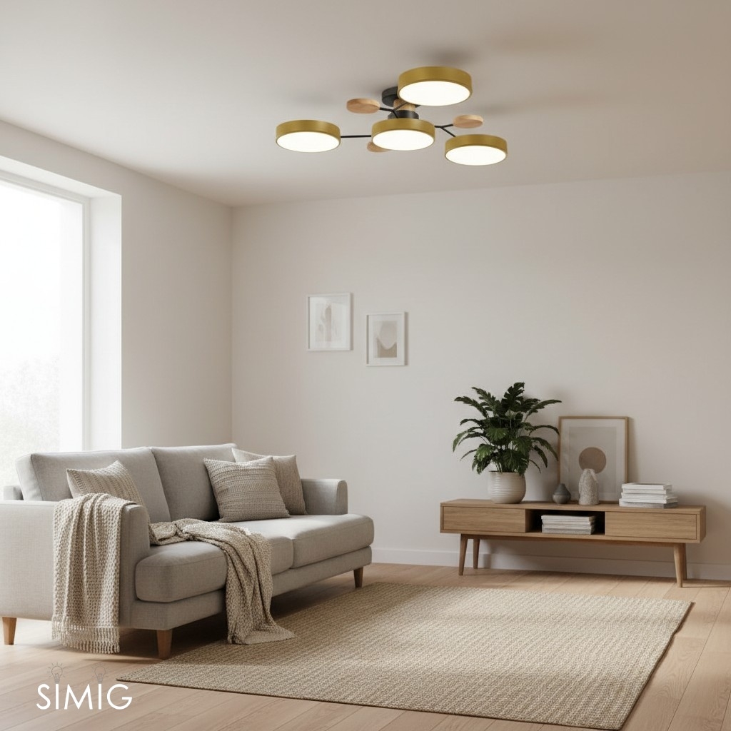 Nordic Branched Disc Metal Ceiling Lamp S117