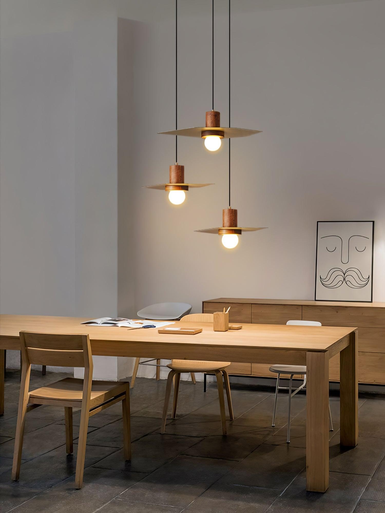 Walnut Copper Jupiter Pendant Lamp G20