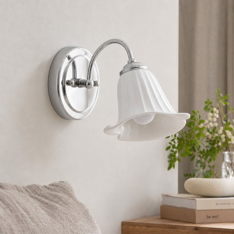 Celvane Elegant Calla Lily Wall Lamp - French Minimalist Bedroom and Living Room Lighting T2273