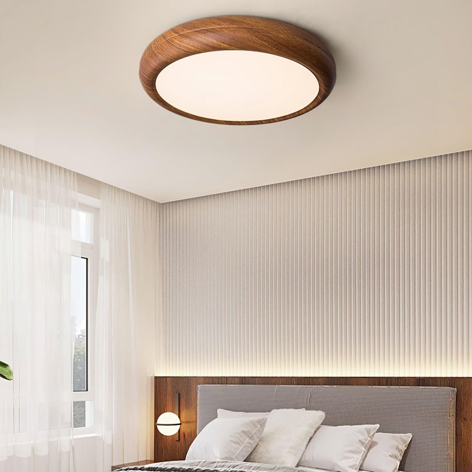Wood Grain Round Ceiling Lamp M196