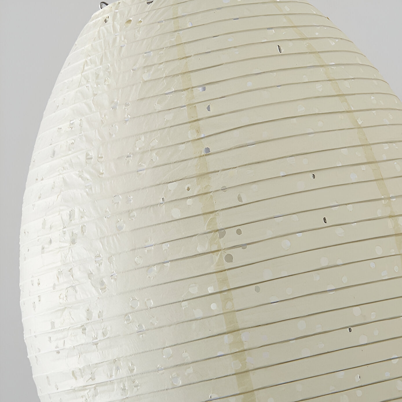 Traditional Japandi Wabi-Sabi Elliptical Paper Pendant Light T2166