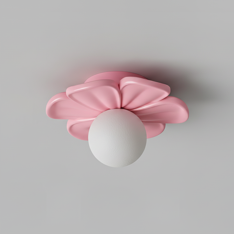 Cream Bloom Flower Ceiling Lamp T1632