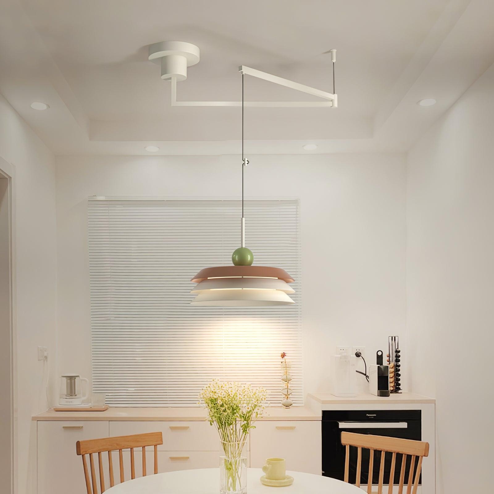 Nordic Creative Cream Style Multi-Layer Pendant Lamp For Living Room M345
